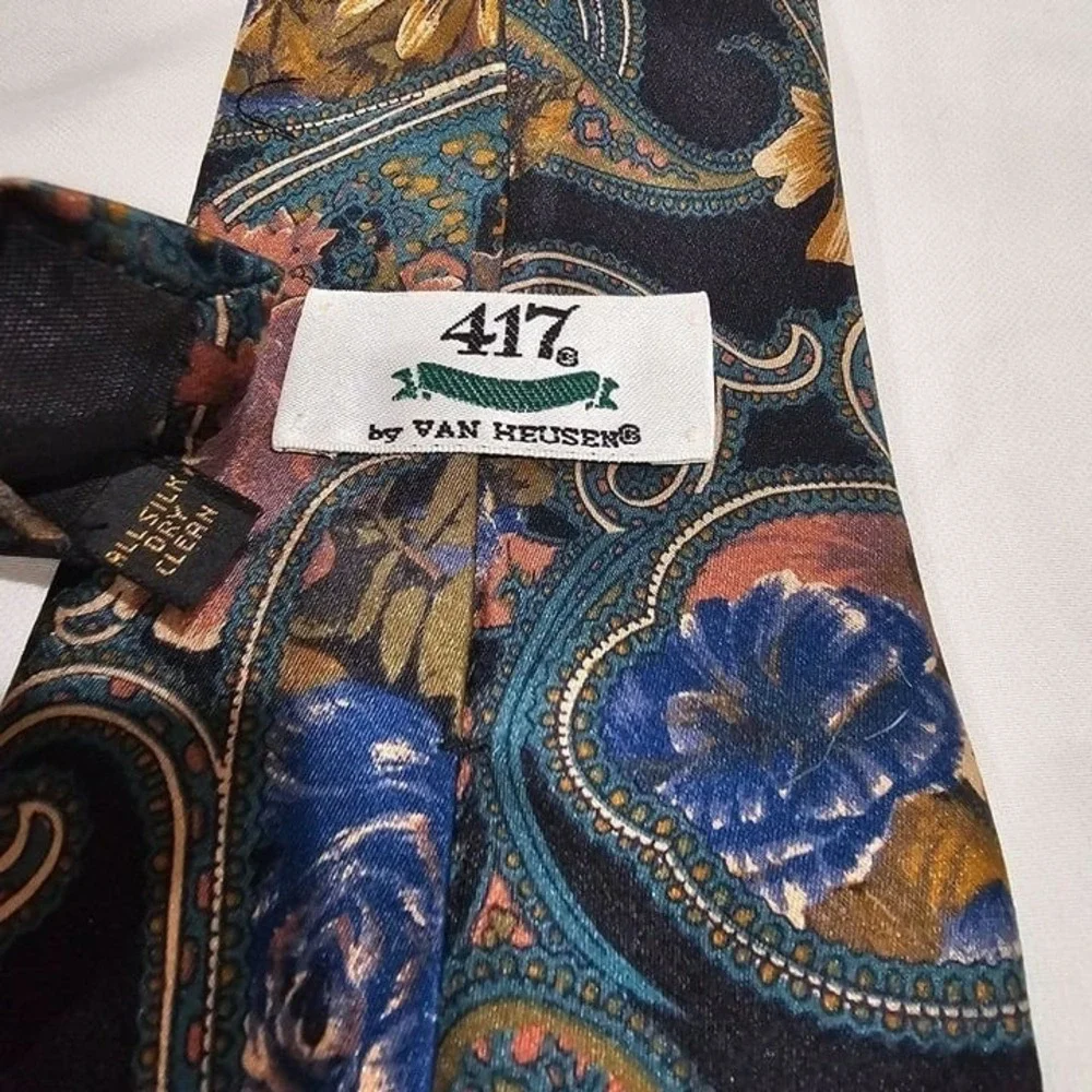 Van Huesen 417 Silk Ties - Lot of 3, Men's Neckties, Neckties
